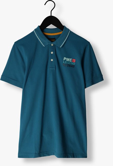 Blauwe PME LEGEND Polo SHORT SLEEVE POLO STRETCH PIQUE PACKAGE - large
