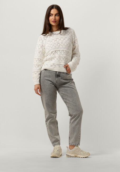 OBJECT Pull OBJLIVA L/S O-NECK KNIT PULLOVER en blanc - large