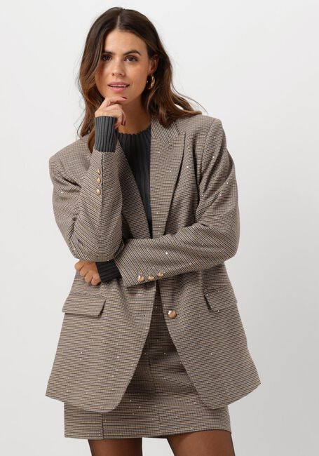 AAIKO Blazer AMANDA TWEED VIS 320 en marron - large