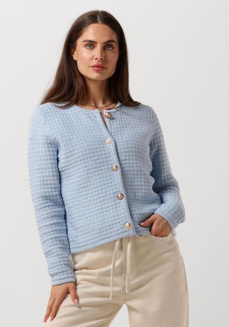 NEO NOIR Gilet LIMONE KNIT JACKET Bleu clair - large