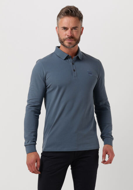 BOSS ORANGE Polo PASSERBY en bleu - large