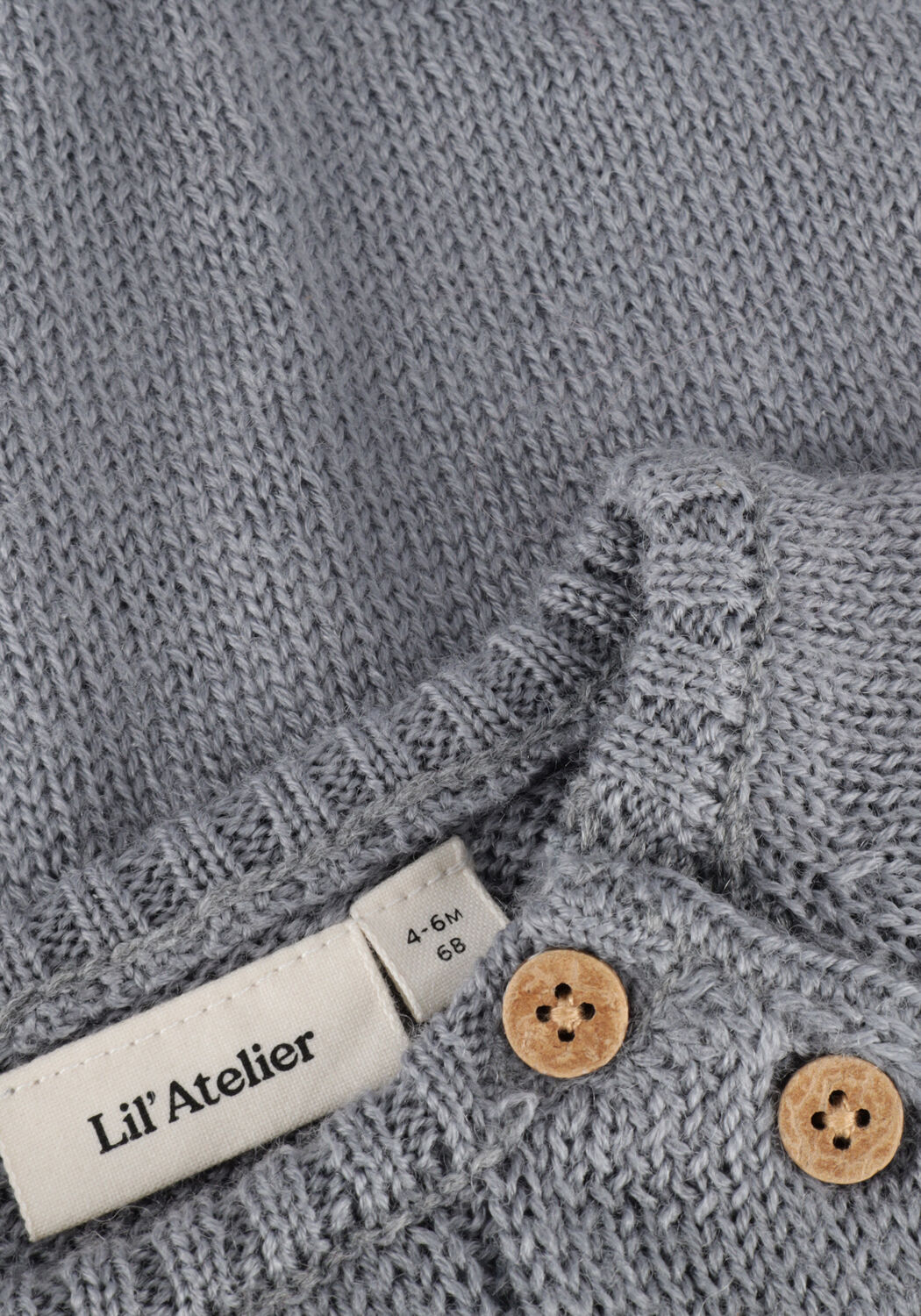 Blauwe LIL' ATELIER Trui NBMLEROGER LS KNIT - large