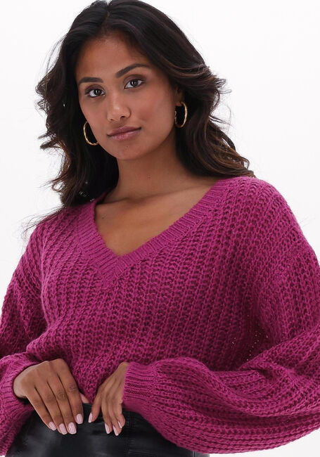 YDENCE Pull KNITTED SWEATER BERYL en violet - large