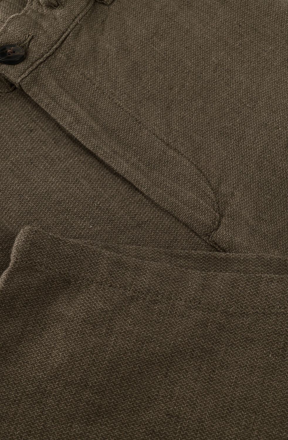 SELECTED MEN Pantalon courte SLHREGULAR-BRODY LINEN BLD SHORTS NOOS Olive - large