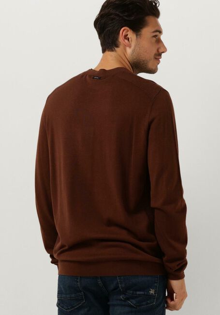 VANGUARD Pull CREWNECK COTTON MODAL en marron - large