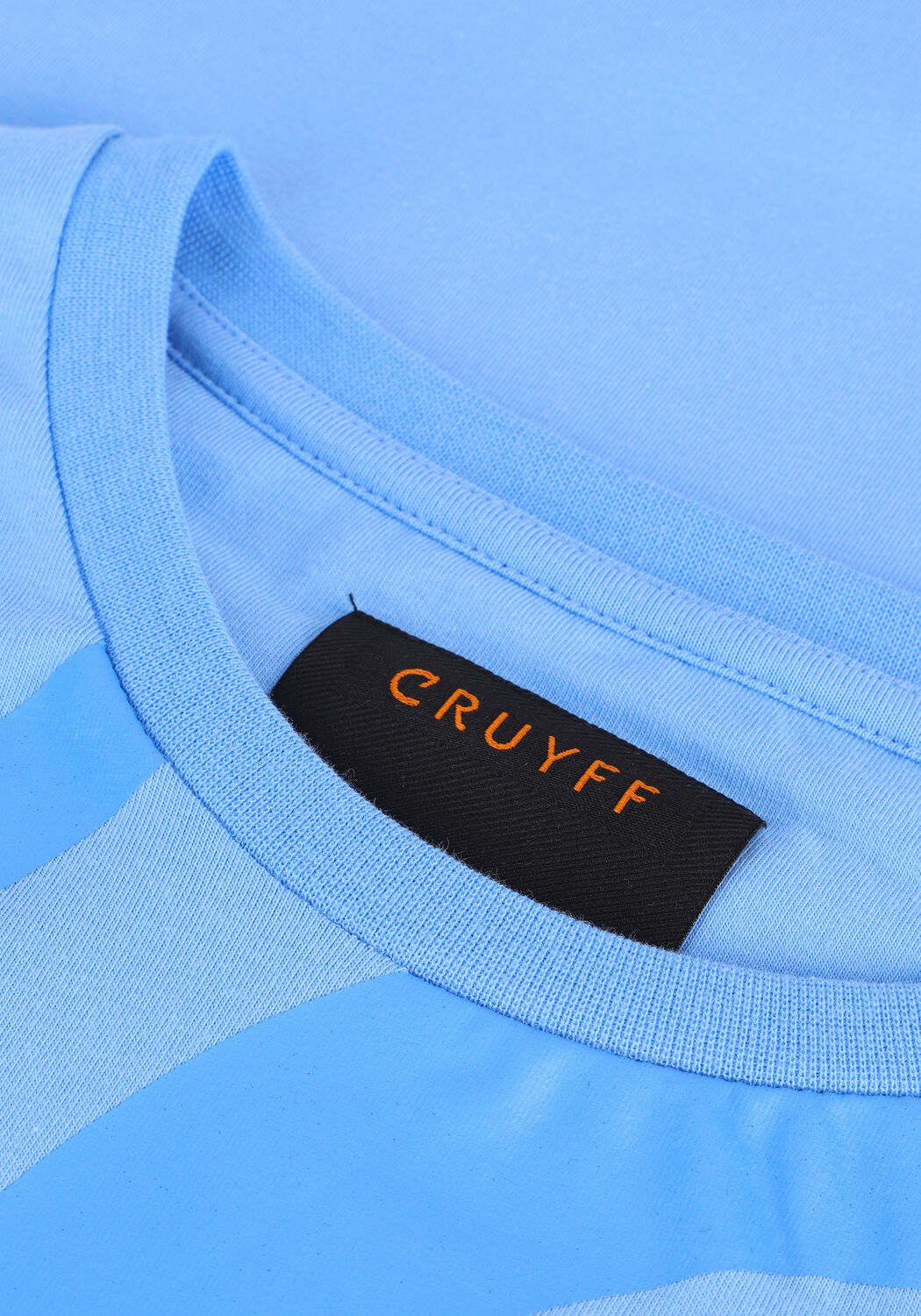 Blauwe CRUYFF T-shirt SAUL T-SHIRT - 95 / 5 COTTON / ELASTHAN - large