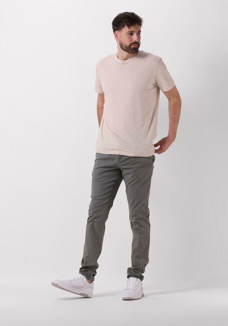 SELECTED HOMME T-shirt SLHASPEN SLUB SS O-NECK TEE NOOS en beige - large