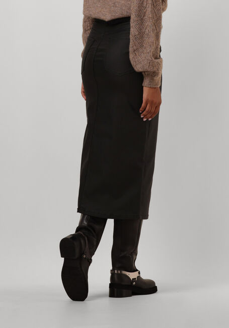 OBJECT Jupe midi OBJNAYA COATED MW SKIRT en noir - large