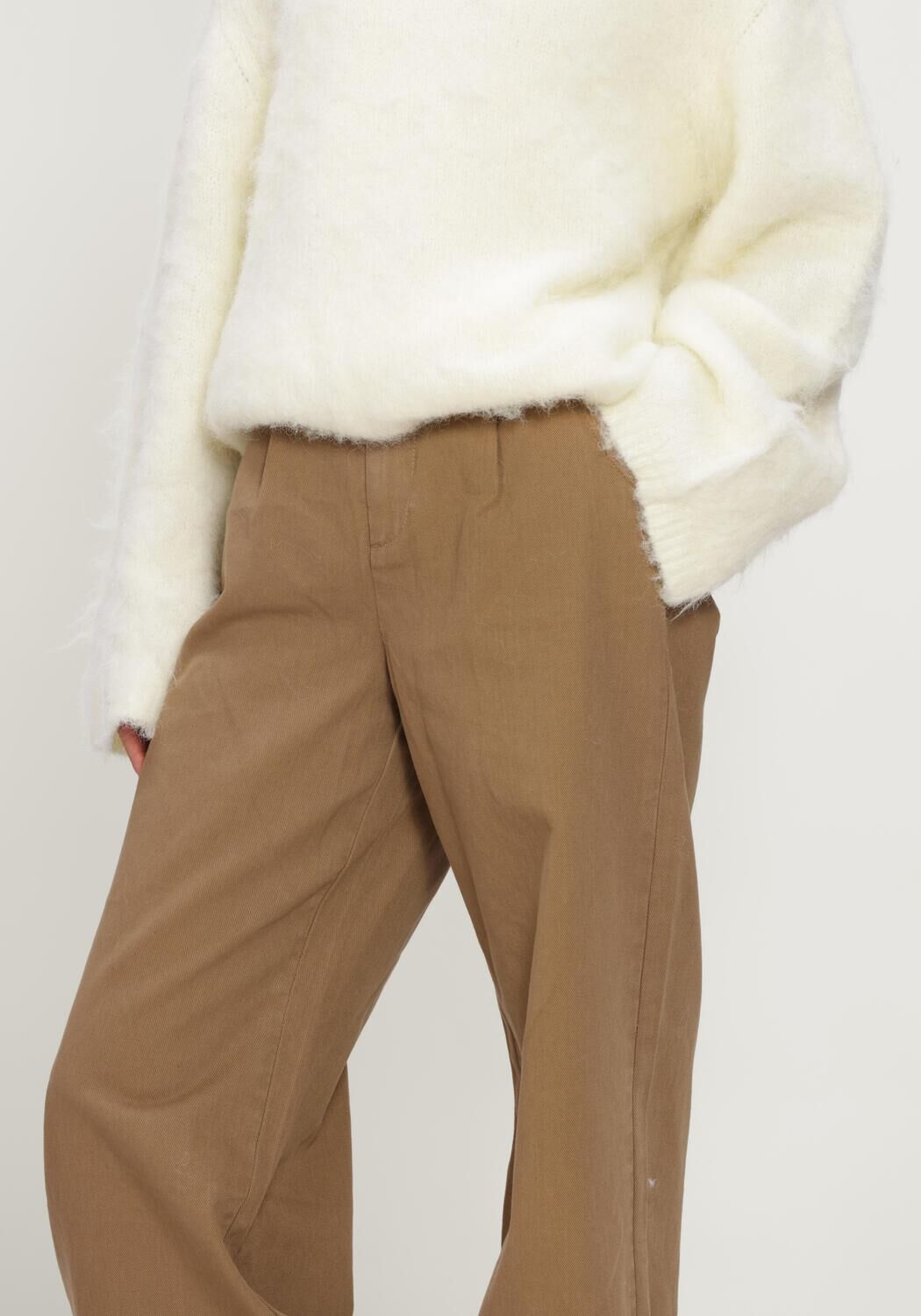 Camel WITHBLACK Wide jeans WBLSTEFFI HW WIDE PANT - large