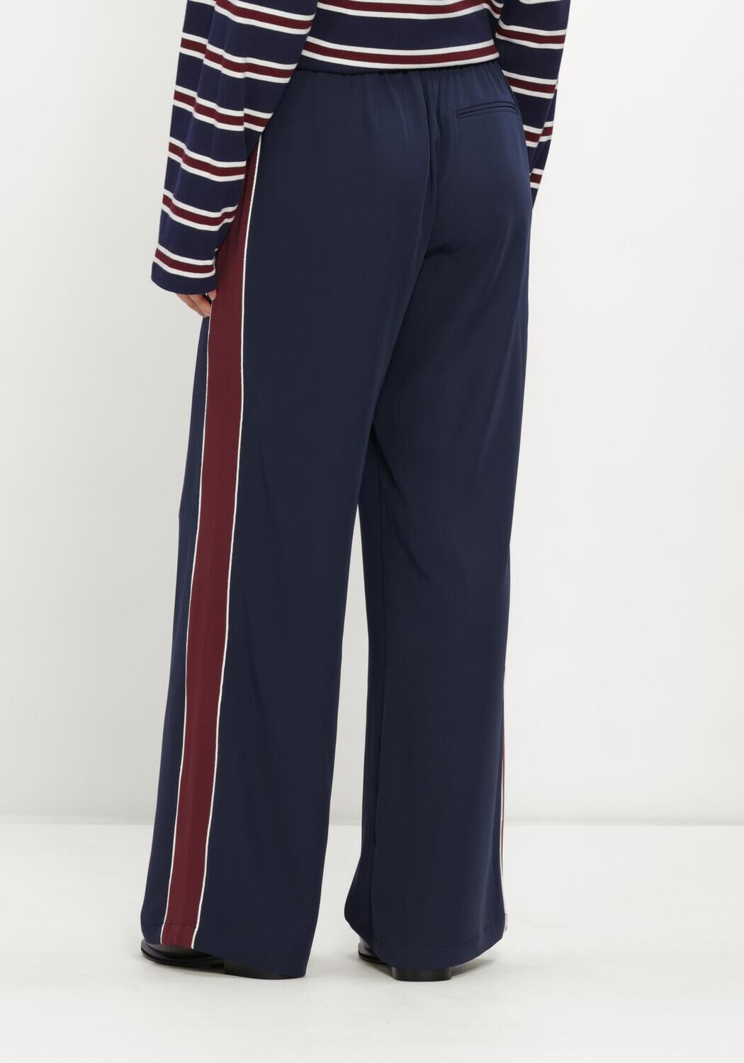 CATWALK JUNKIE Pantalon large TRACKSUIT TROUSERS WITH PIPING Bleu fonc&eacute; - large