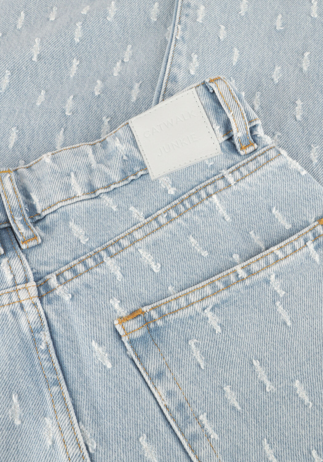 Lichtblauwe CATWALK JUNKIE Wide jeans JEANS LOOSE WITH TEXTURED FABRIC - large