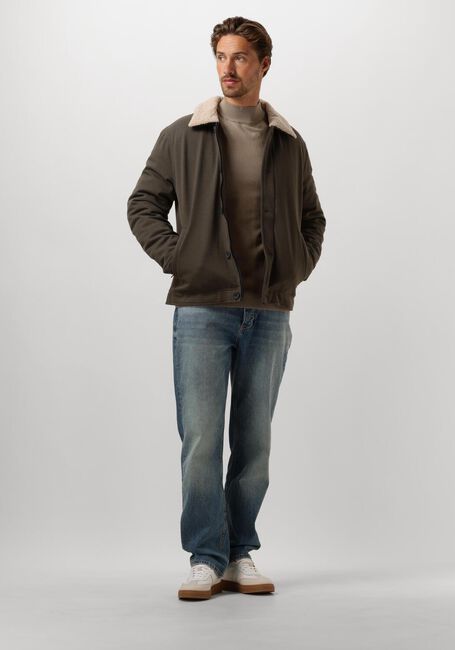 PURE PATH Col roulé ESSENTIAL KNIT MOCKNECK SWEATER en taupe - large