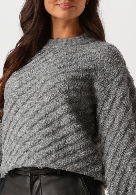 Grijze MSCH COPENHAGEN Trui MSCHJAYCIE PULLOVER - large