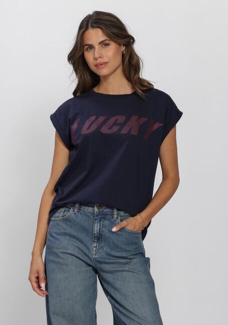 BY-BAR T-shirt TOBI STRIPED SPEED TOP Bleu fonc&eacute; - large