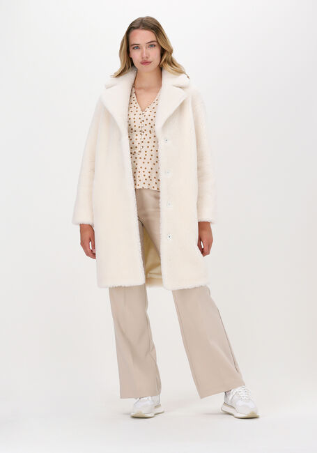 Witte STAND STUDIO Teddy jas CAMILLE COCOON COAT TEDDY - large