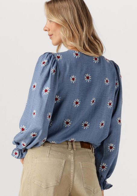 YDENCE TOP PHILOU Blouses en bleu - large