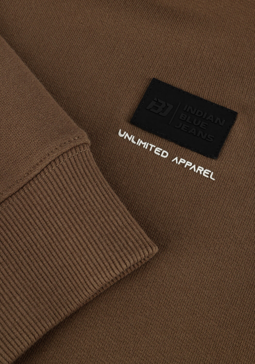 INDIAN BLUE JEANS HOODIE IBJ PEACHED Pulls & Gilets en marron - large