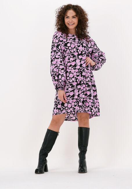 MSCH COPENHAGEN Mini robe LADONNA LS DRESS AOP en rose - large