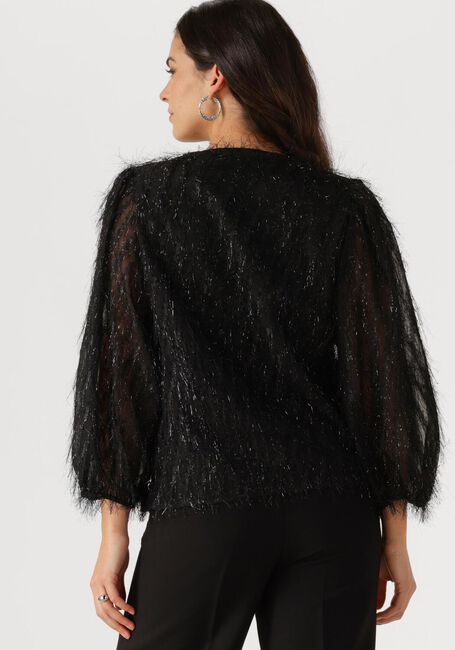 JANSEN AMSTERDAM FF178 PUFFED 3/4 SLEEVE TOP Blouses en noir - large