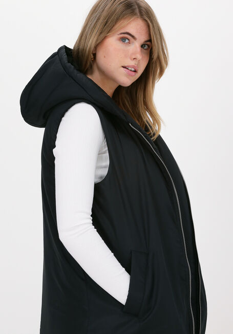 Zwarte NA-KD Bodywarmer OVERSIZED HOODED VEST - large