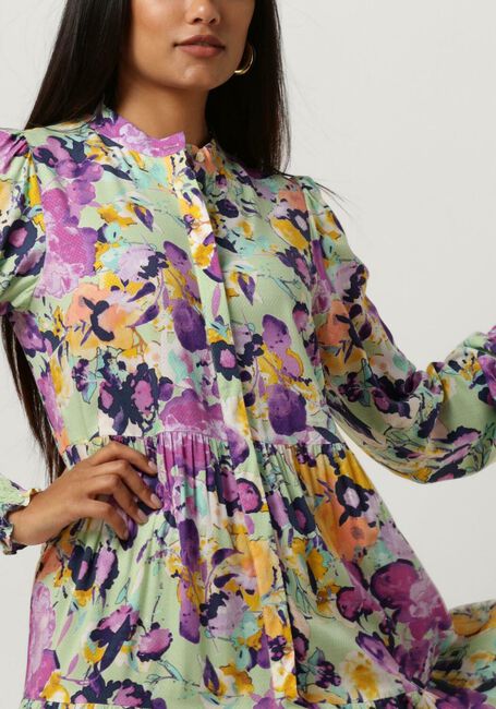 Groene Y.A.S. Midi jurk YASALIRA LS LONG SHIRT DRESS S. - large