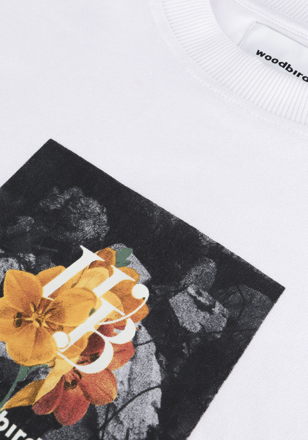 Witte WOODBIRD T-shirt BOSE FLOWLAND TEE - large