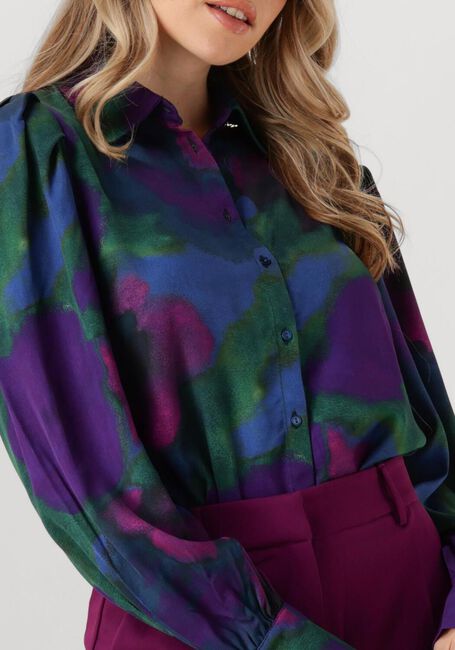 JANSEN AMSTERDAM WFP764 BLOUSE AMELIA Blouses en bleu - large