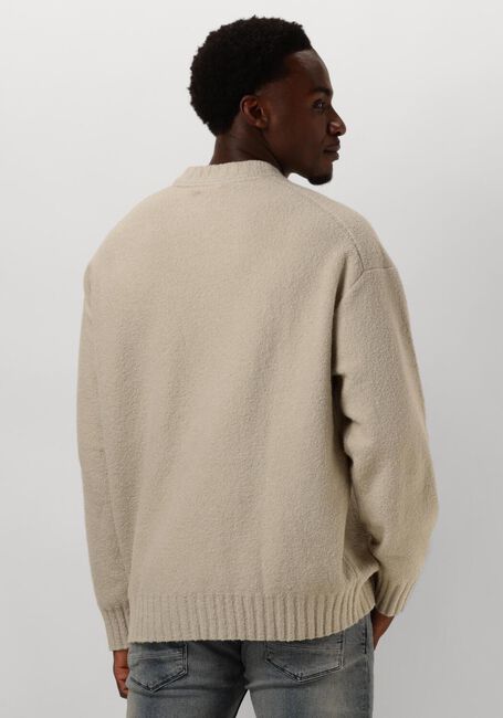Beige CALVIN KLEIN Trui BOUCLE BOXY SWEATER - large