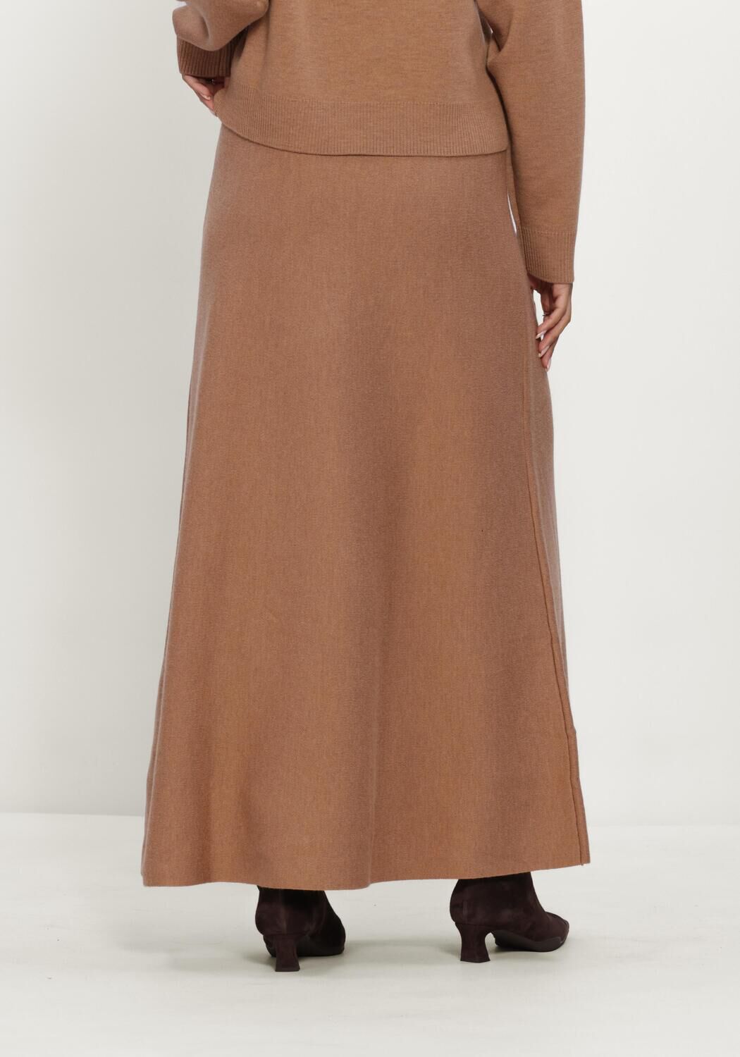 TWIST & TANGO Jupe maxi FELINA KNITTED SKIRT en camel - large