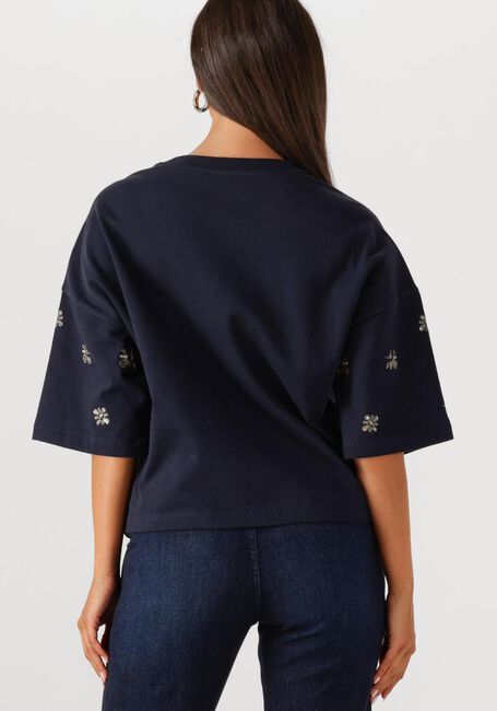 SUMMUM T-shirt EMBELLISHED SHORTSLEEVE Bleu foncé - large