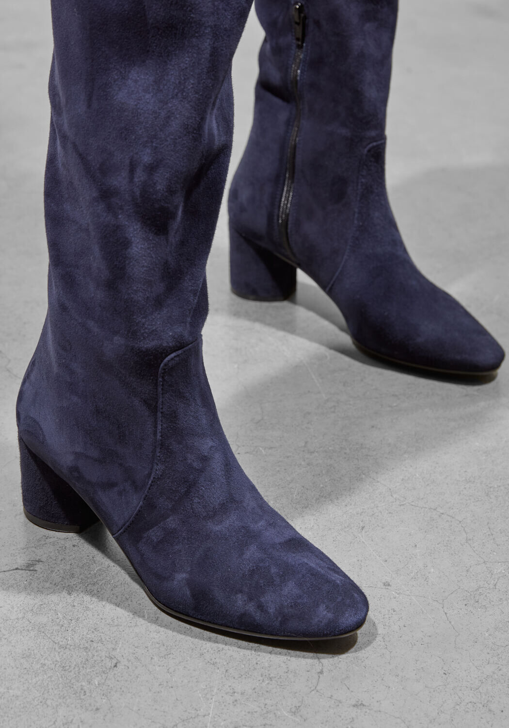 STEFANO LAURAN Bottes hautes GIUSY 3 en bleu - large