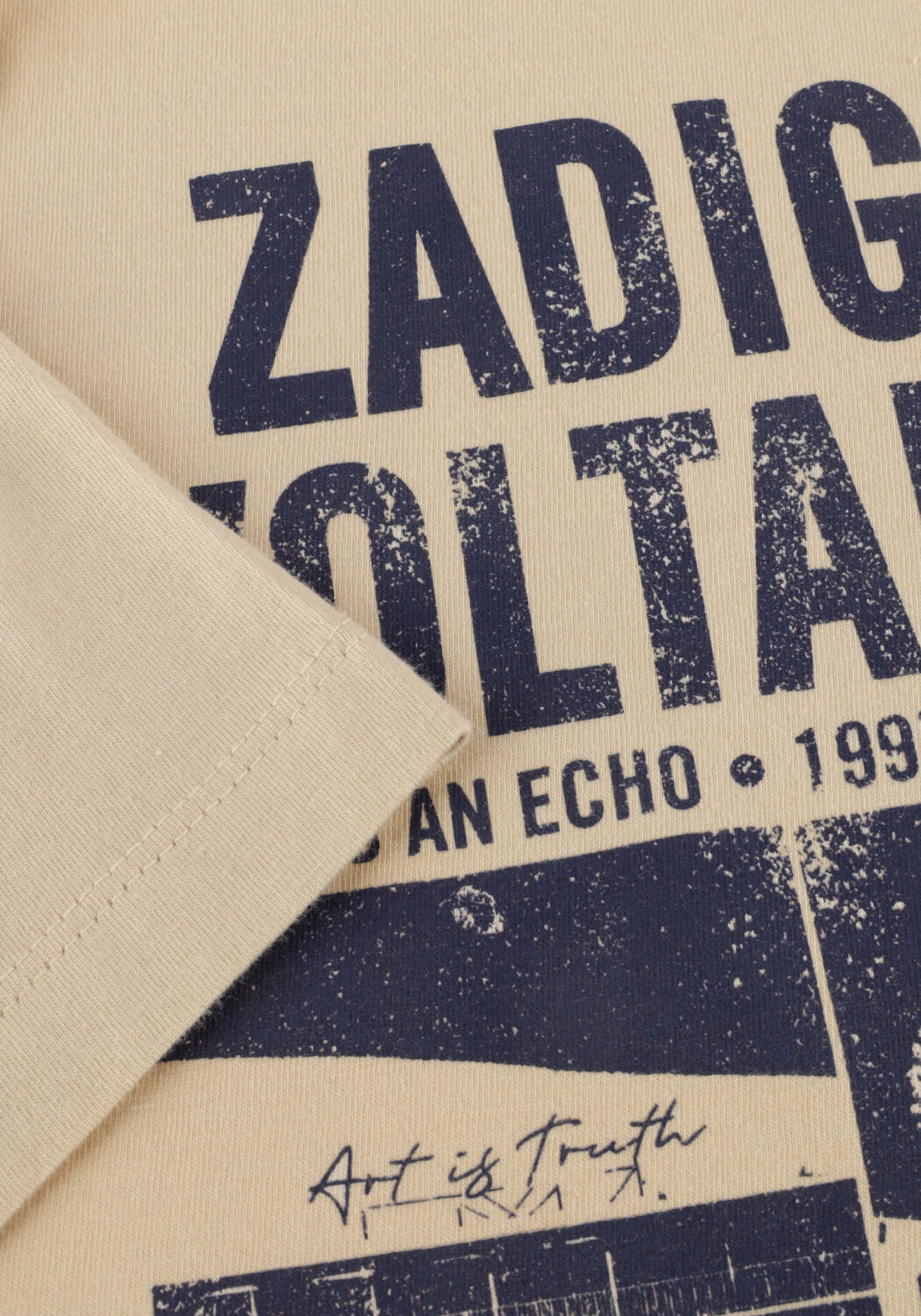 ZADIG & VOLTAIRE T-shirt X60367 en beige - large