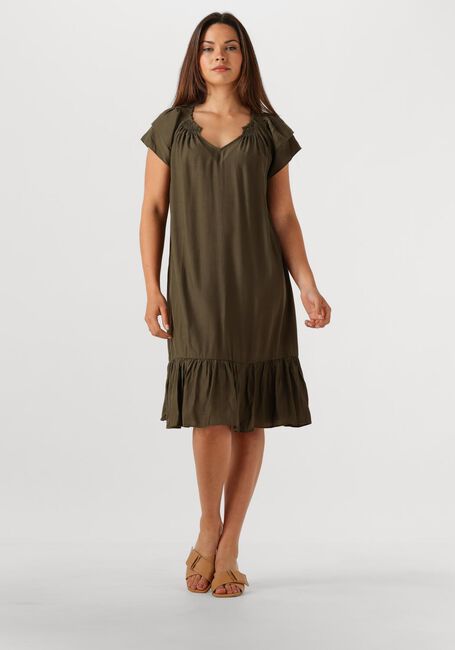 Olijf CO'COUTURE Mini jurk SUNRISE CROPPED DRESS - large