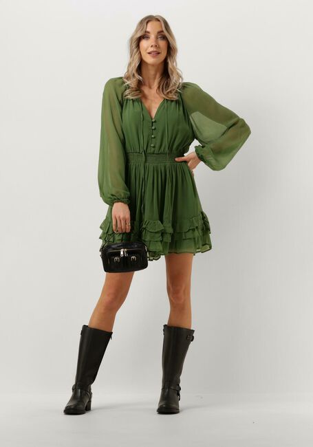 ROUGH STUDIOS Mini robe LILLY DRESS Vert foncé - large