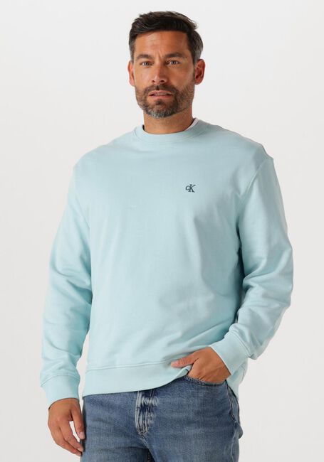 CALVIN KLEIN Chandail LS EU 350TERRY MONOGRAM CN SWEAT Bleu clair - large