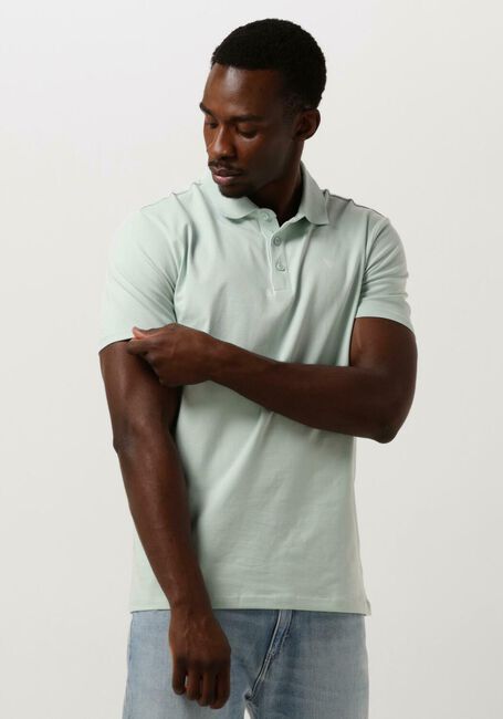 PURE PATH Polo SHORTSLEEVE POLO WITH CHEST PRINT Menthe - large