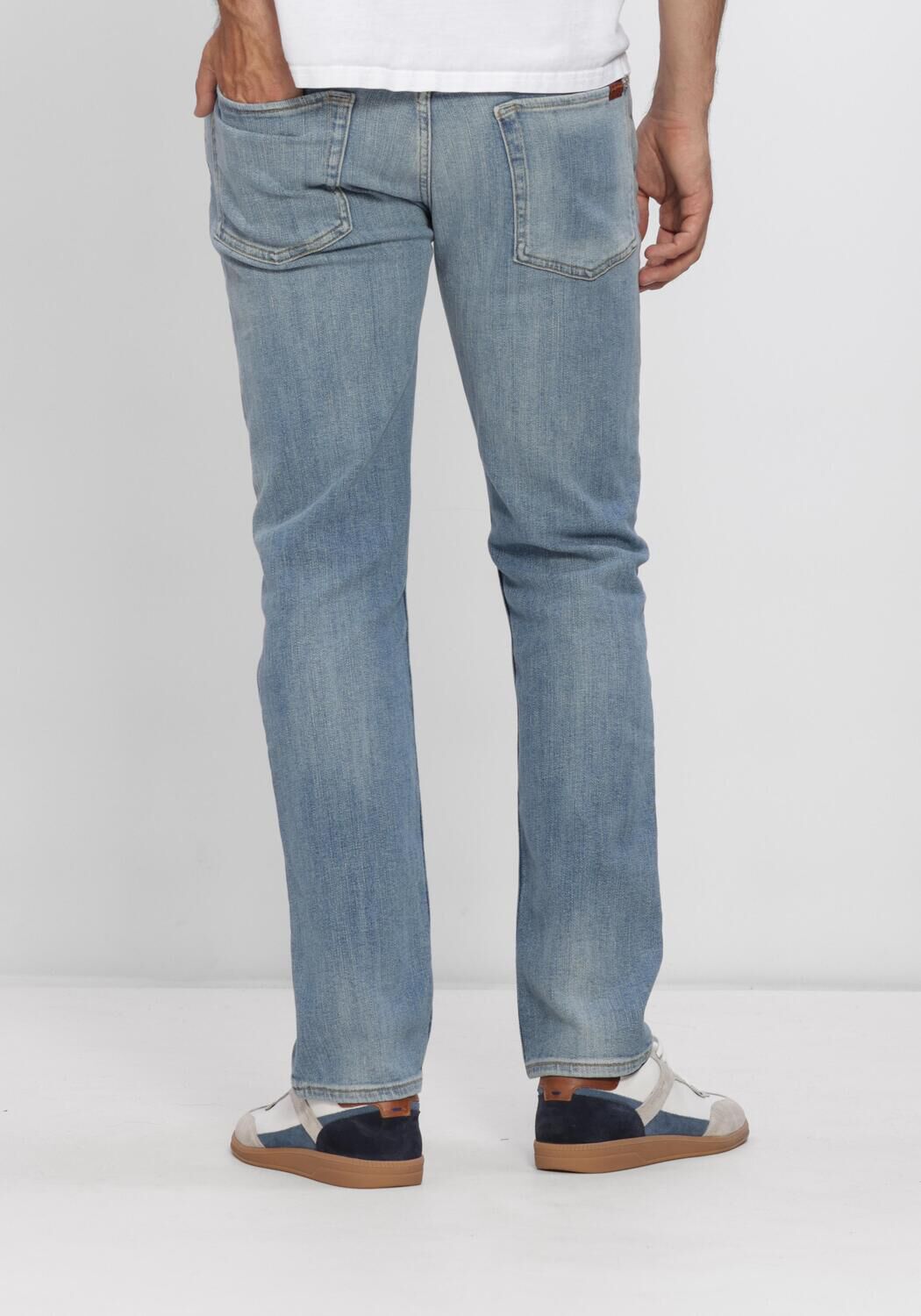 7 FOR ALL MANKIND Straight leg jeans THE STRAIGHT 32" STEELWATER en bleu - large