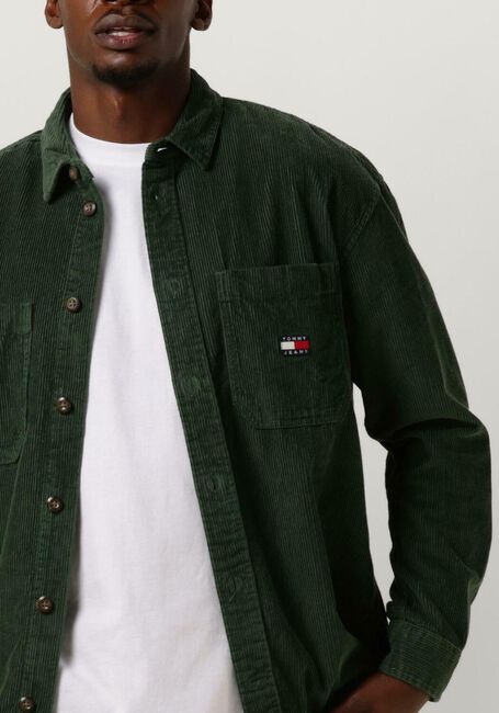 Groene TOMMY JEANS Overshirt CASUAL CORDUROY OVERSHIRT - large