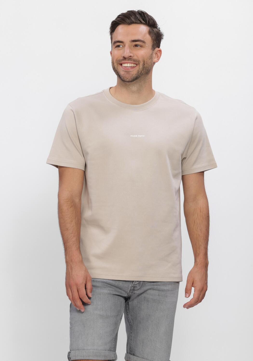 Beige PURE PATH T-shirt MANSION T-SHIRT - large