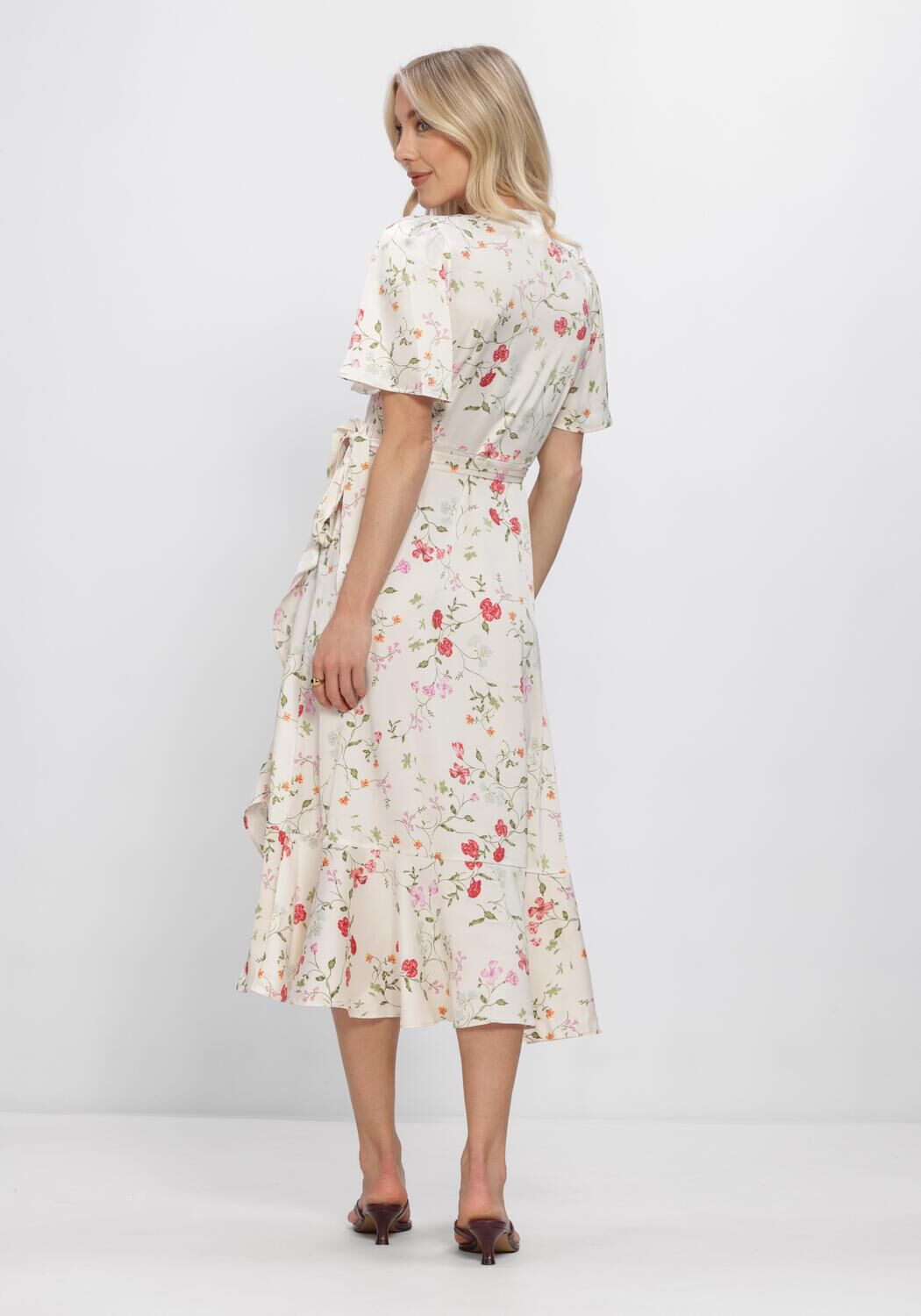 Y.A.S. Robe midi YASTHEA 2/4 MIDI WRAP DRESS S. en multicolore - large