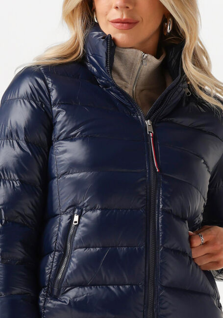 Blauwe TOMMY HILFIGER Gewatteerde jas LW DOWN FEMININE GLOSS JACKET - large