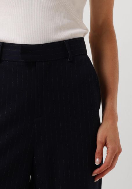 NUKUS Pantalon large NEW YORK PANTS STRIPE Bleu foncé - large