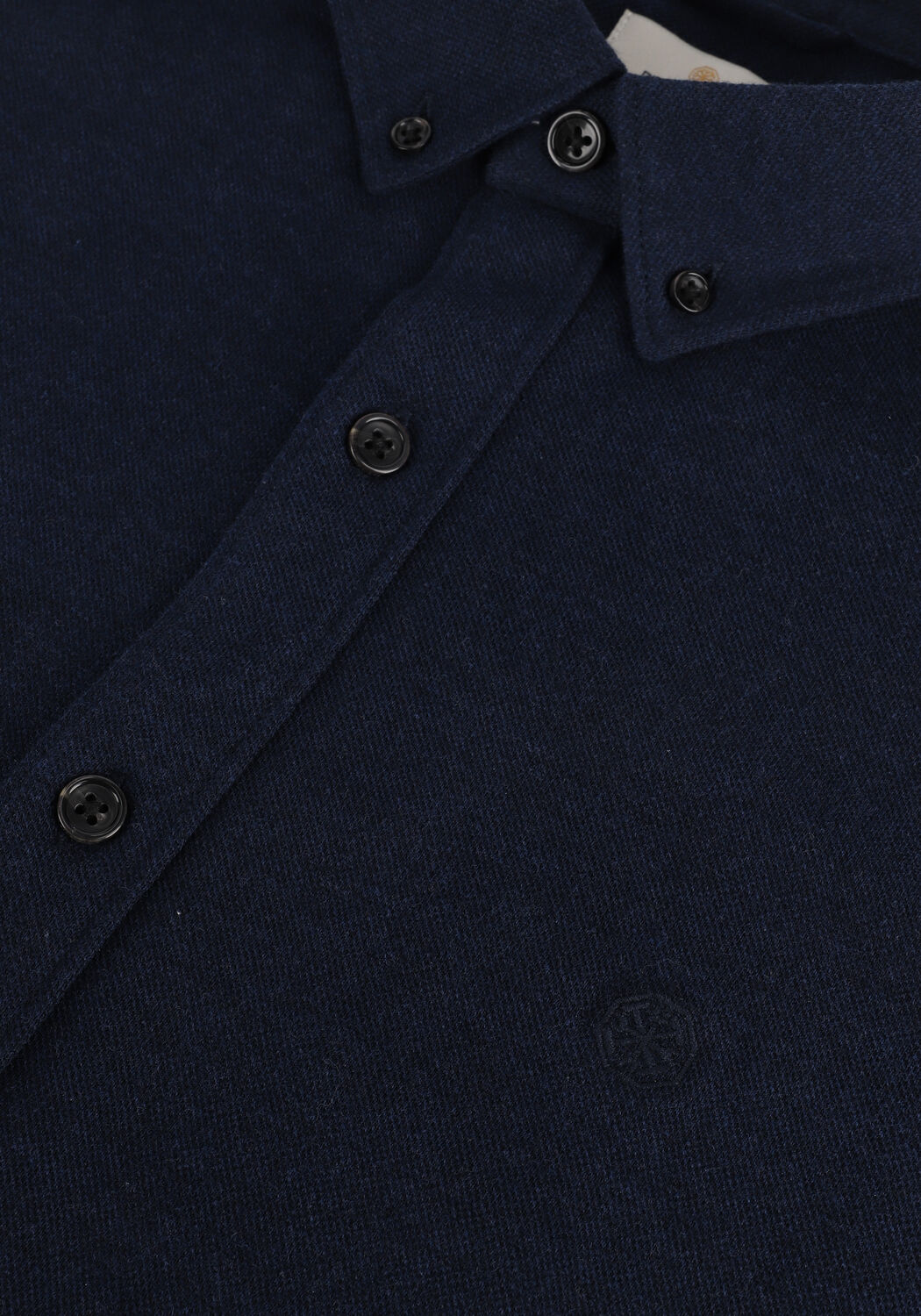 DSTREZZED Chemise d&eacute;contract&eacute; SHIRT BUTTON DOWN S/S MELANGE PIQUE en bleu - large