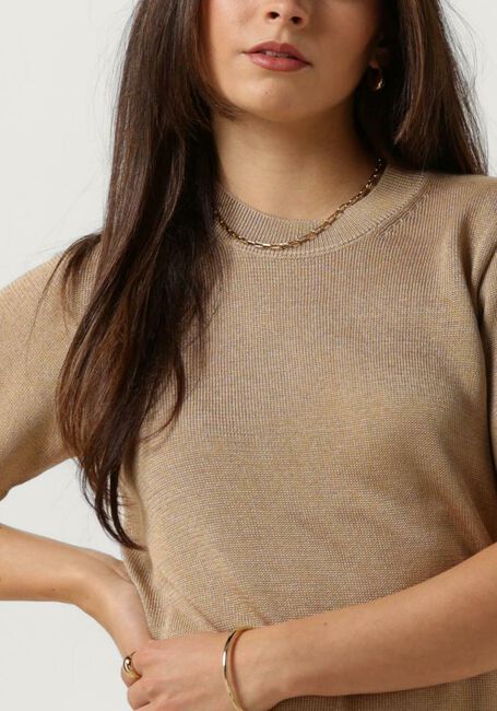 SIMPLE Haut KNIT-VIS-PL-LUX-24-1 Sable - large