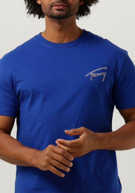 TOMMY JEANS T-shirt TJM CLSC SIGNATURE TEE en bleu - large