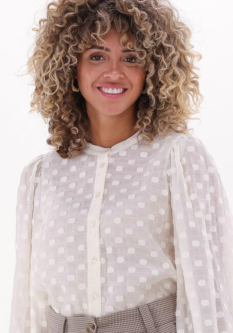 Gebroken wit BY-BAR  RIKKI DOTS BLOUSE - large