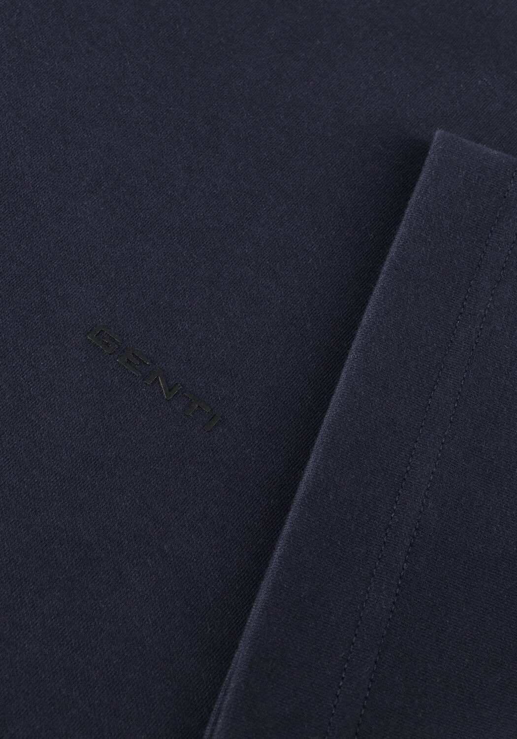 GENTI Polo T-SHIRT SS 1227 Bleu fonc&eacute; - large