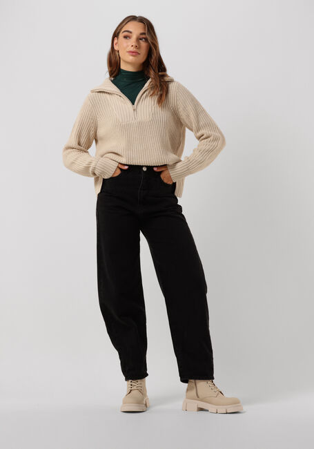 CC HEART Pull AVERY ZIP KNIT SWEATER Sable - large