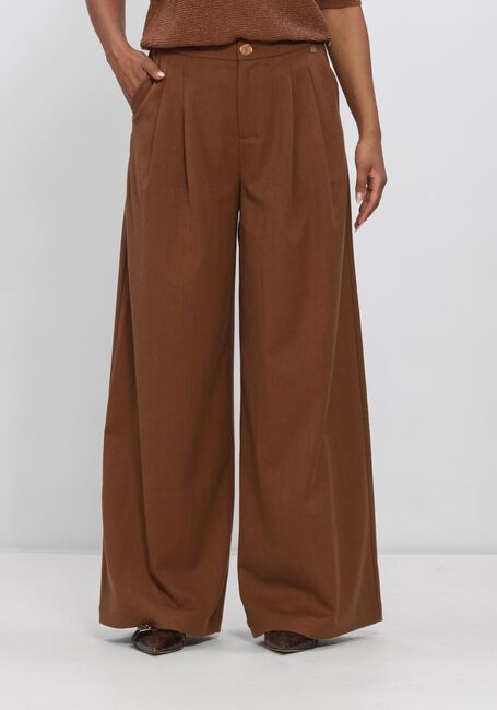 NUKUS Pantalon large BODINE PANTS en marron - large