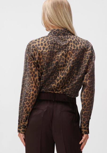 DANTE6 RIQUE LEOPARD SHIRT Blouses en marron - large